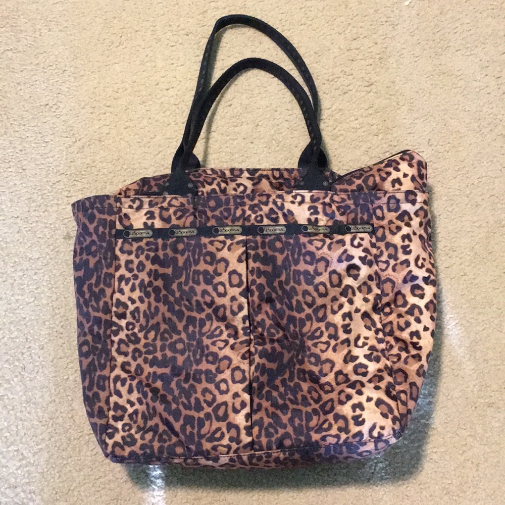 Leopard lesportsac tote